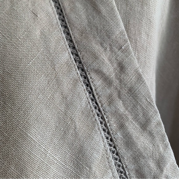 OSKA Linen Summer Jacket Size 2 UK 12 Ecru Lagenlook Artisan - Picture 8 of 12